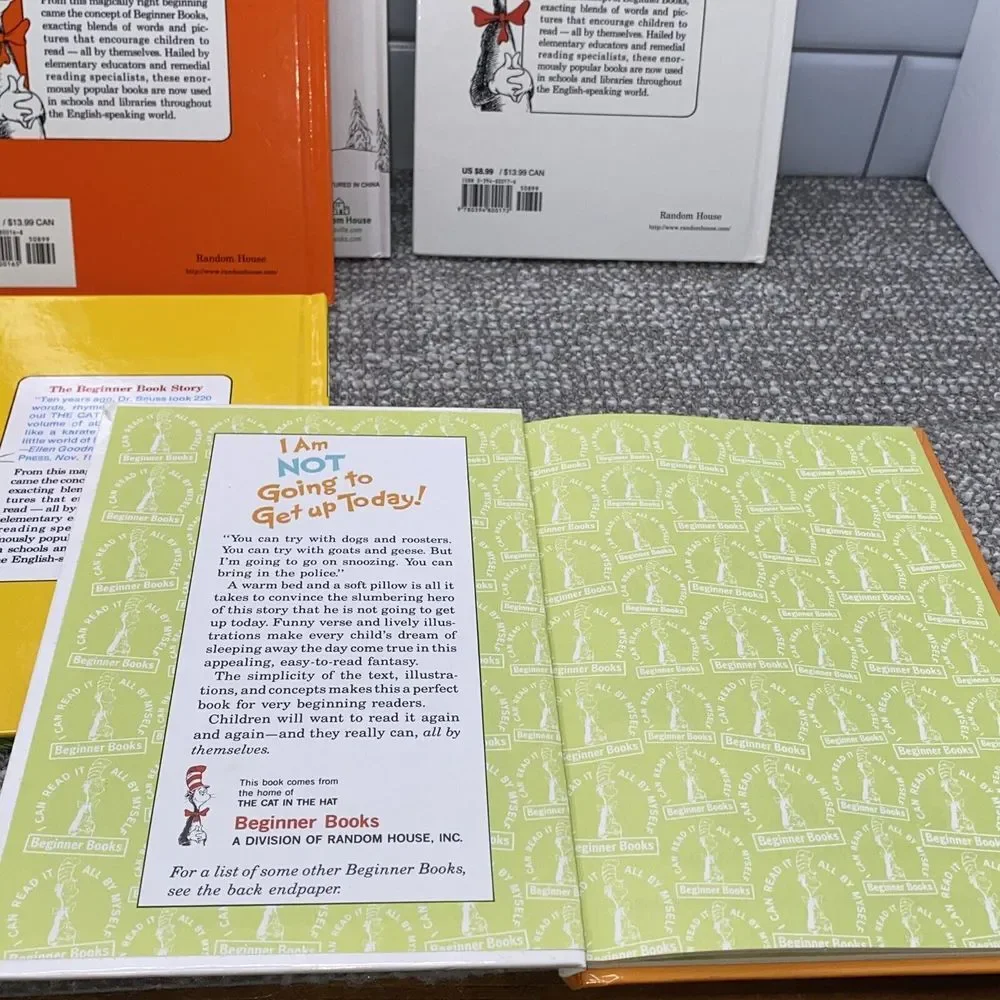 Set‎ Of 7 Dr Seuss Books Hardcover Literacy Reading Fun Classroom Homeschool